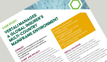 Vertali manages a global insurer’s multi-country mainframe environment